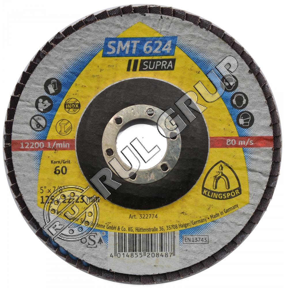DISC LAMELAR SMT624 125X22MM P60 KLINGSPOR 